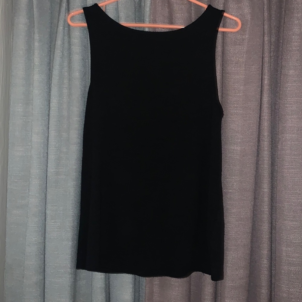 Loose black tank top, banana republic